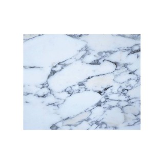Adhésif décoratif Aspect marbre blanc - 150 x 45cm