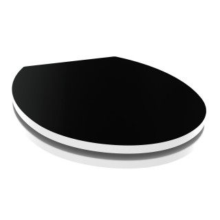 Abattant WC design Kristal - Noir