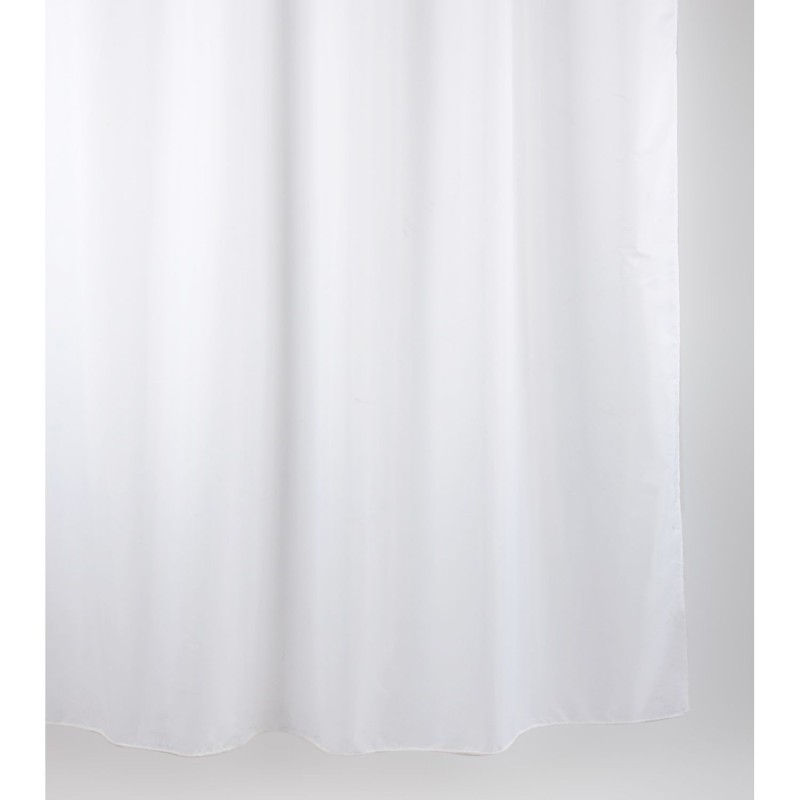 Rideau de douche uni Albin - 200 x 240 cm - Blanc