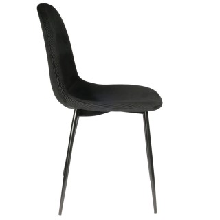 2 Chaises design velours Giulia - Noir