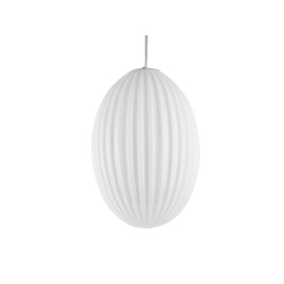Suspension luminaire design vintage Smart large - Blanc