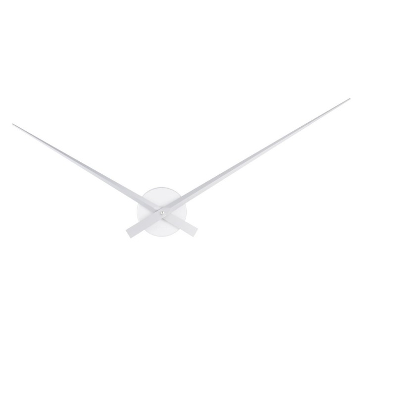 Horloge murale design minimaliste Little Big time - Diam. 90 cm - Argent