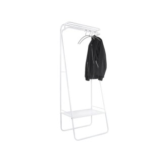 Porte manteau design industriel Fushion - L. 64 x H. 173 cm - Blanc