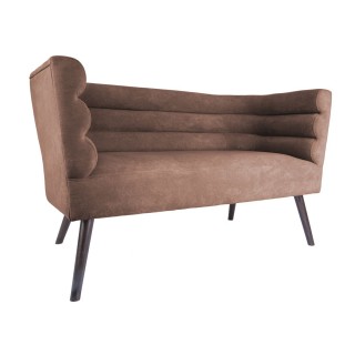 Canapé design velours Explicit - 2 Places - Noir