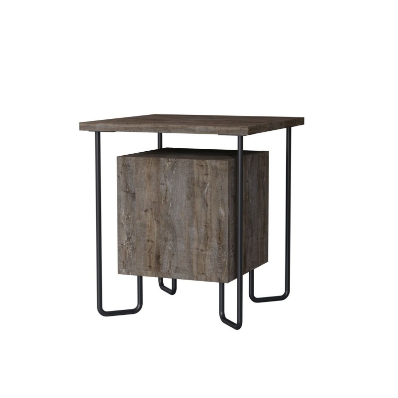 Table de chevet design Acres - L. 40 x H. 45 cm - Marron foncé Table de chevet design Acres - L. 40 x H. 45 cm - Marron foncé