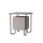 Table de chevet design Acres - L. 40 x H. 45 cm - Marron mocca