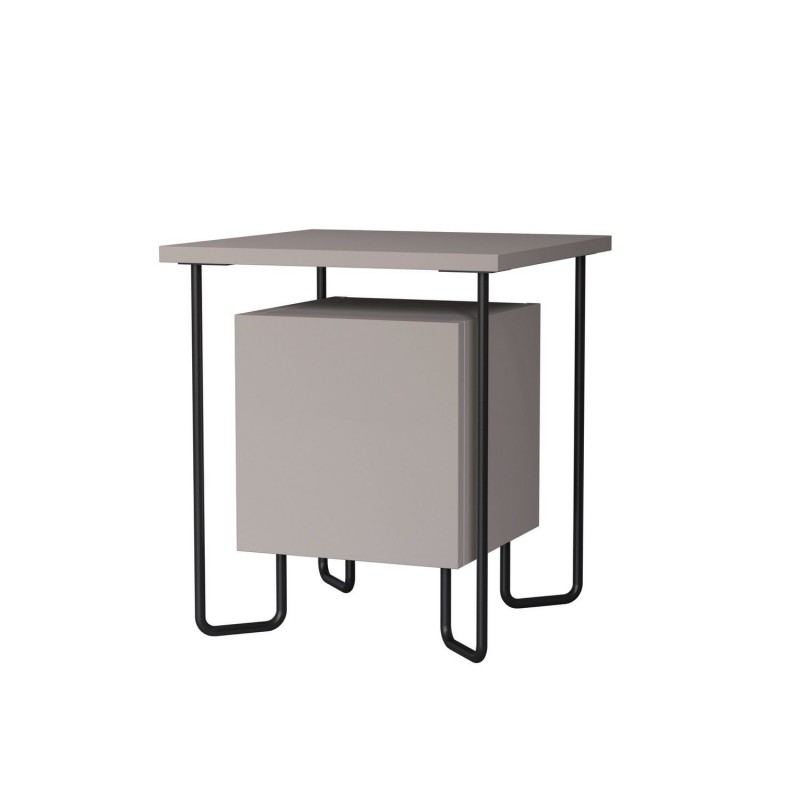 Table de chevet design Acres - L. 40 x H. 45 cm - Marron mocca Table de chevet design Acres - L. 40 x H. 45 cm - Marron mocca