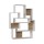 Etagère bibliothèque design bois Barce - L. 101 x H. 132 cm - Blanc