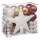 Kit déco pour sapin de Noël - 44 Pièces - Blanc, doré, cuivré et rouge