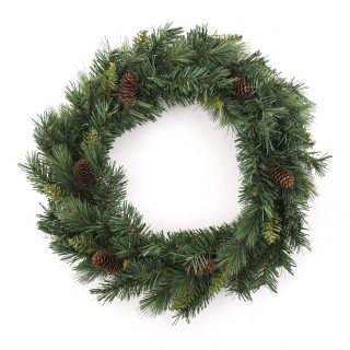 Couronne de Noël avec pin Royal Majestic - Diam. 40 cm - Vert