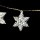 Guirlande intérieure de Noël LED étoile Xmas - L. 135 cm - Blanc