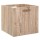 Boîte de rangement design bois Mix n' modul - L. 30,5 x l. 30,5 cm - Couleur chêne naturel