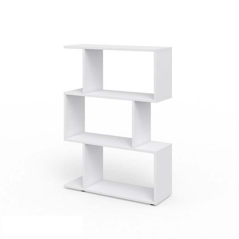Etagère bibliothèque design en bois blanc - AARON Etagère bibliothèque design en bois blanc - AARON