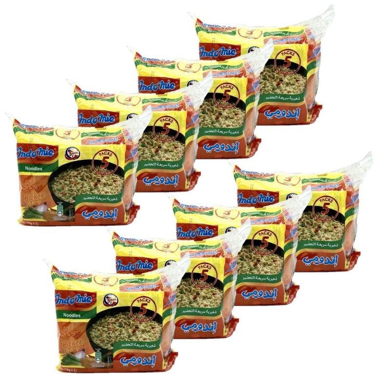 Lot 2x Nouilles/Noodles instantanées saveur poulet - Indomie - carton 40 sachets 70g