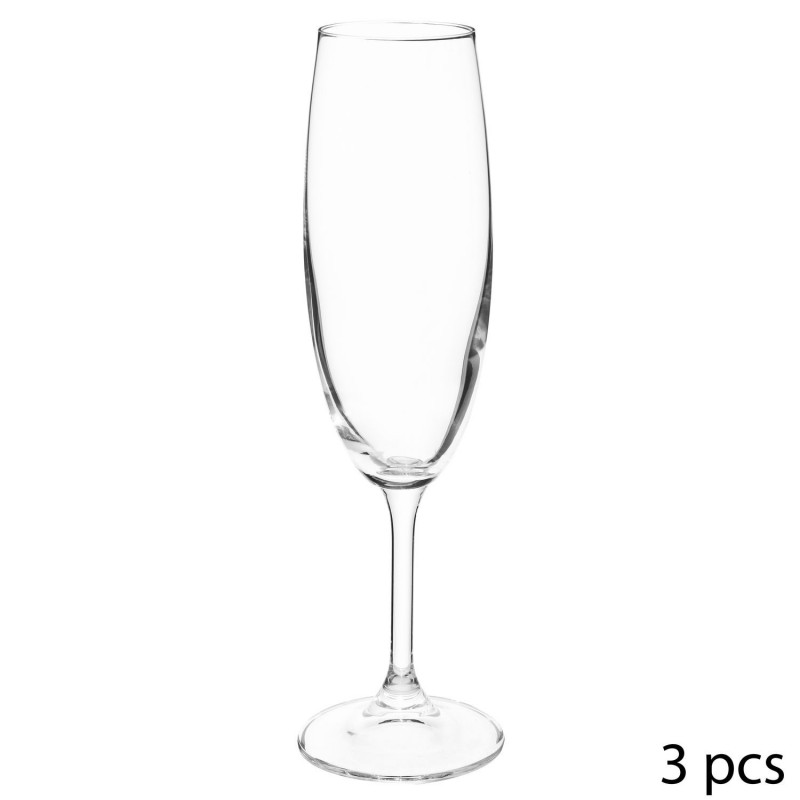 Lot 2x 3 Flûtes à champagne Tana - 220 ml - Cristallin Lot 2x 3 Flûtes à champagne Tana - 220 ml - Cristallin