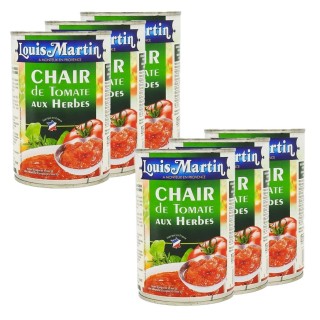 Lot 6x Chair de tomate herbes de Provence - Louis Martin - boîte 400g