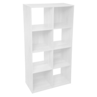 Etagère cube design Mix'n modul - L. 67 x H. 134 cm - Blanc