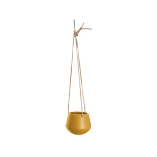 Cache-pot design suspendu small Skittlie - H. 66 cm - Ocre jaune