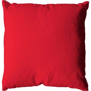 Coussin uni effet Bachette déhoussable - 60 x 60 cm - Rouge