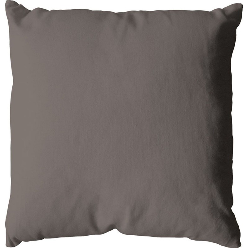 Coussin uni effet Bachette déhoussable - 60 x 60 cm - Marron