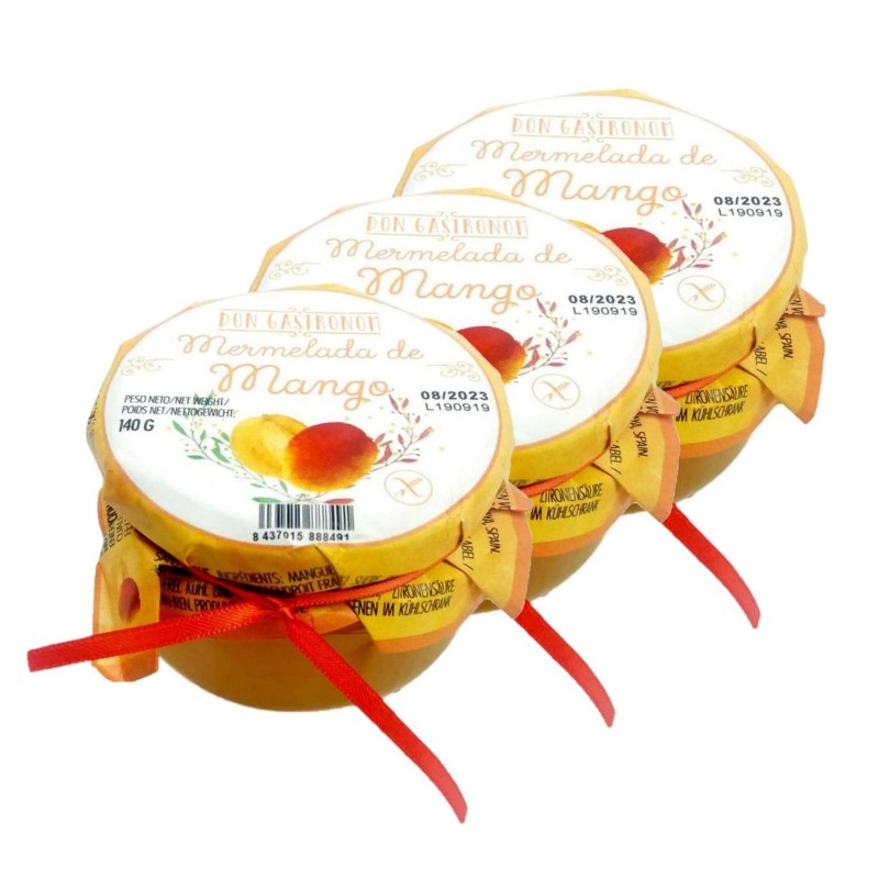 Lot 3x Confiture de mangue - pot 140g