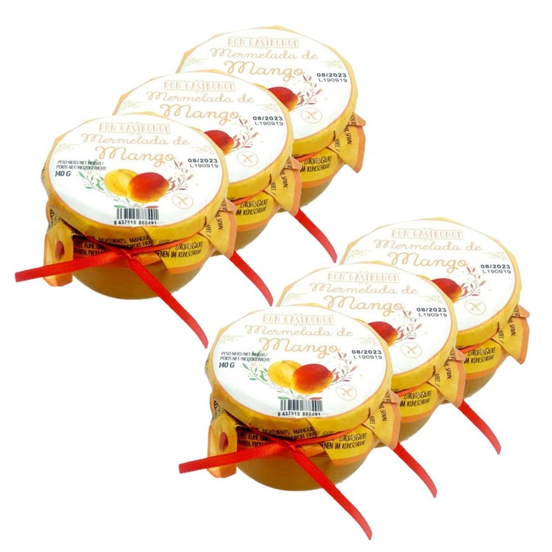 Lot 6x Confiture de mangue - pot 140g