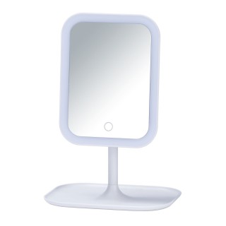 Miroir LED à poser Bertiolo - Blanc