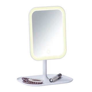 Miroir LED à poser Bertiolo - Blanc