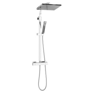 Colonne de douche design carré SANAGA - Chromé brillant