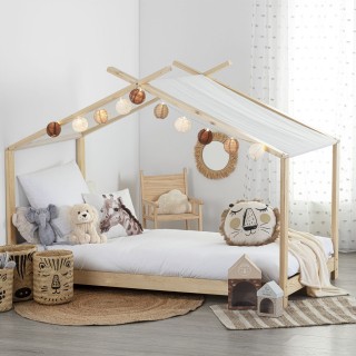 Lit tente Ilan pour enfant - Bois de Pin