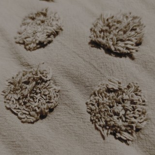 Parure de lit en coton lavé Tuft - 260 x 240 cm - Gris