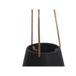 Cache-pot design suspendu small Skittle - H. 66 cm - Noir