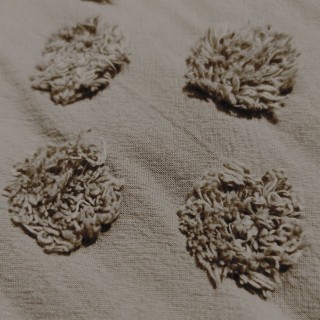 Parure de lit en coton lavé Tuft - 240 x 220 cm - Gris