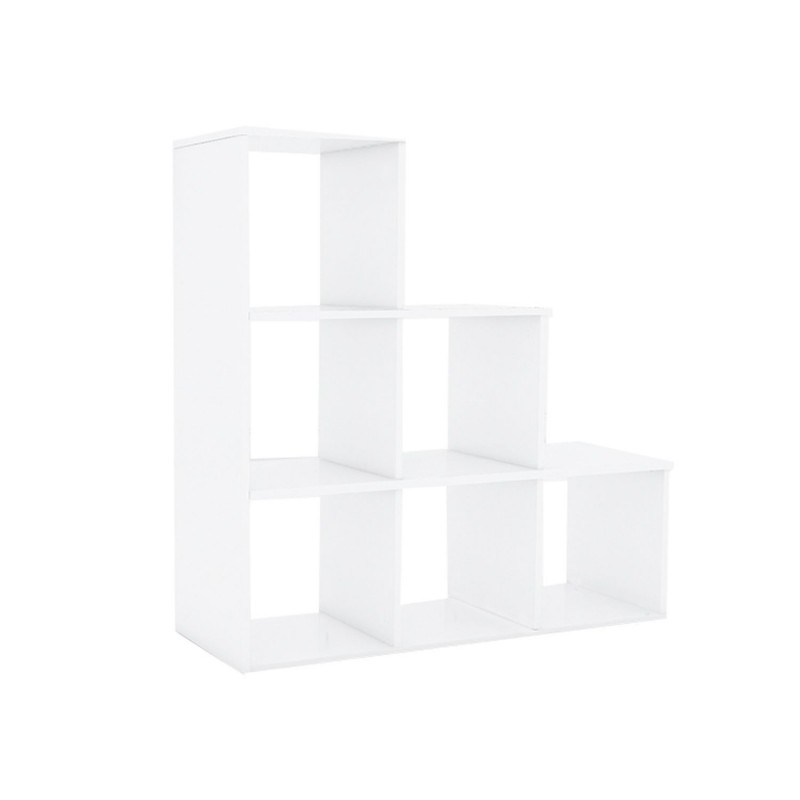 Etagère 6 cases - Julie - Blanc - 105 x 29 x 107 cm Etagère 6 cases - Julie - Blanc - 105 x 29 x 107 cm