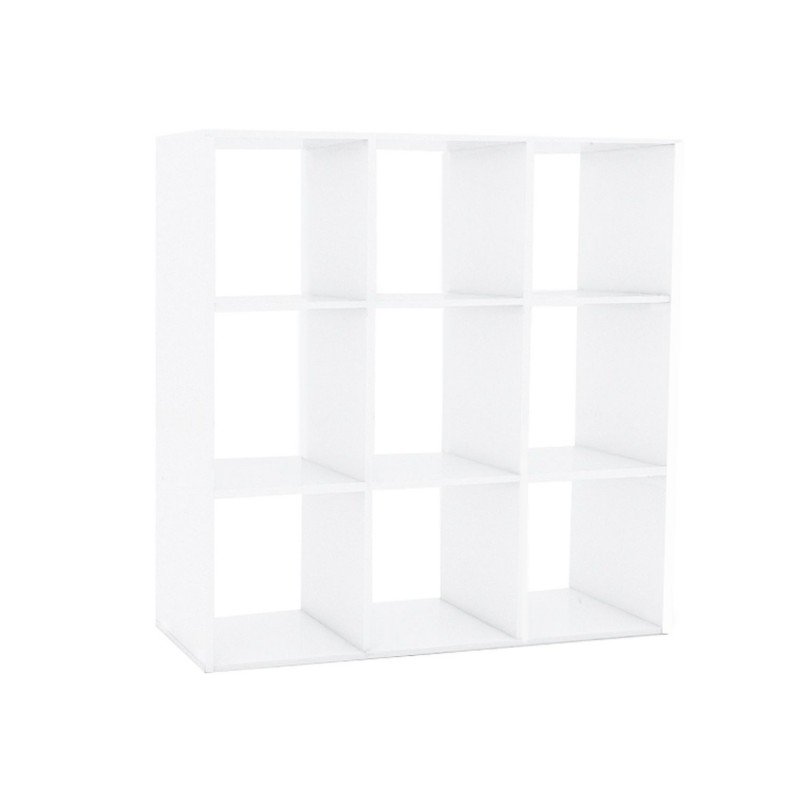 Etagère 9 cases - Julie - Blanc - 104 x 29 x 108 cm