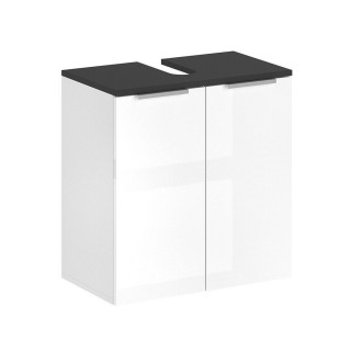 Meuble sous vasque design Samy - L. 56 x H. 60 cm - Blanc