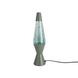 Lampe à poser pailletées Glitter - H. 37 cm - Vert