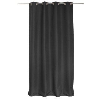 Rideau occultant Ibiza à 8 œillets - Longueur 240 cm x Largeur 140 cm - Gris foncé