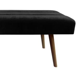 Banc Explicit effet daim - Noir