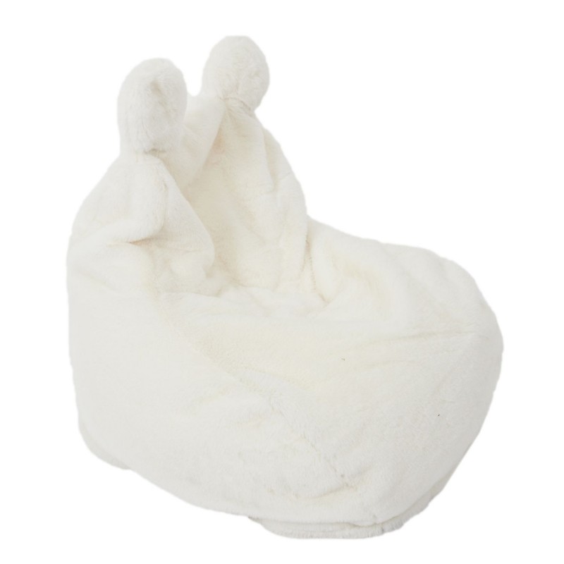 Fauteuil pour enfant en forme de poire en fausse fourrure - Blanc Fauteuil pour enfant en forme de poire en fausse fourrure - Blanc