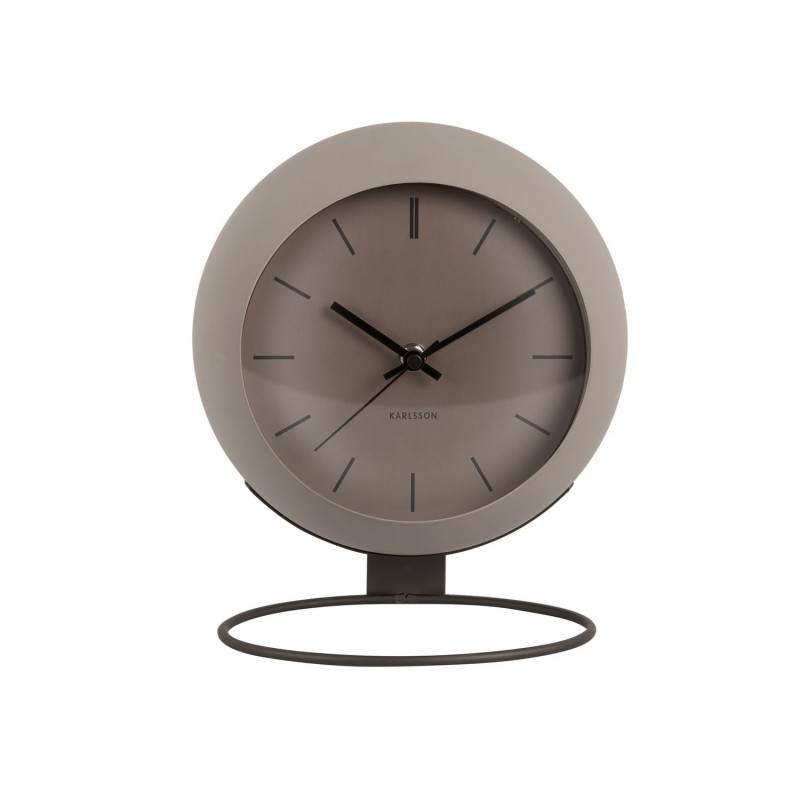 Horloge à poser Nirvana Globe - Gris foncé