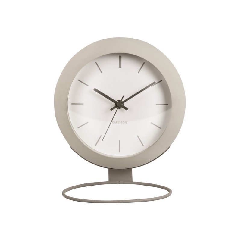 Horloge à poser Nirvana Globe - Ivoire/Gris clair