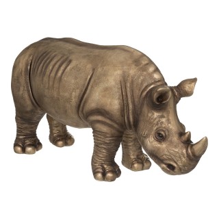 Rhinocéros décoration extérieur MGO - Doré