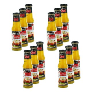 Lot 12x Sauce ananas-mangue - Bouteille 250ml