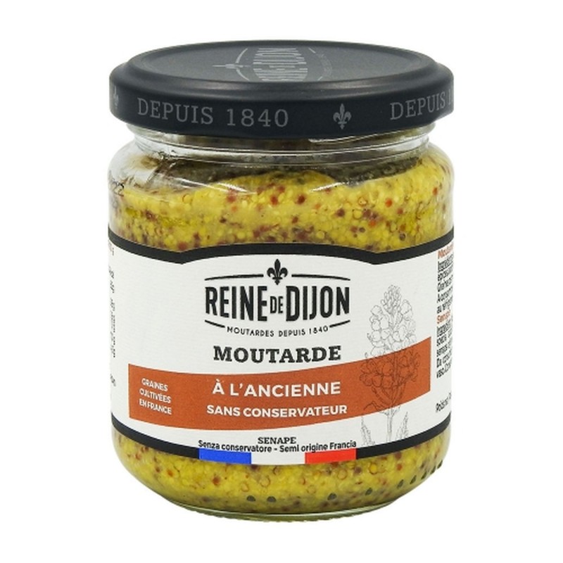 Moutarde à l'ancienne - Reine de Dijon - pot 190g