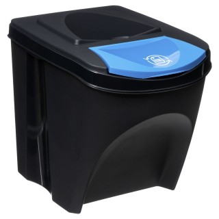 Lot de 3 Poubelles empilables pour le tri sélectif