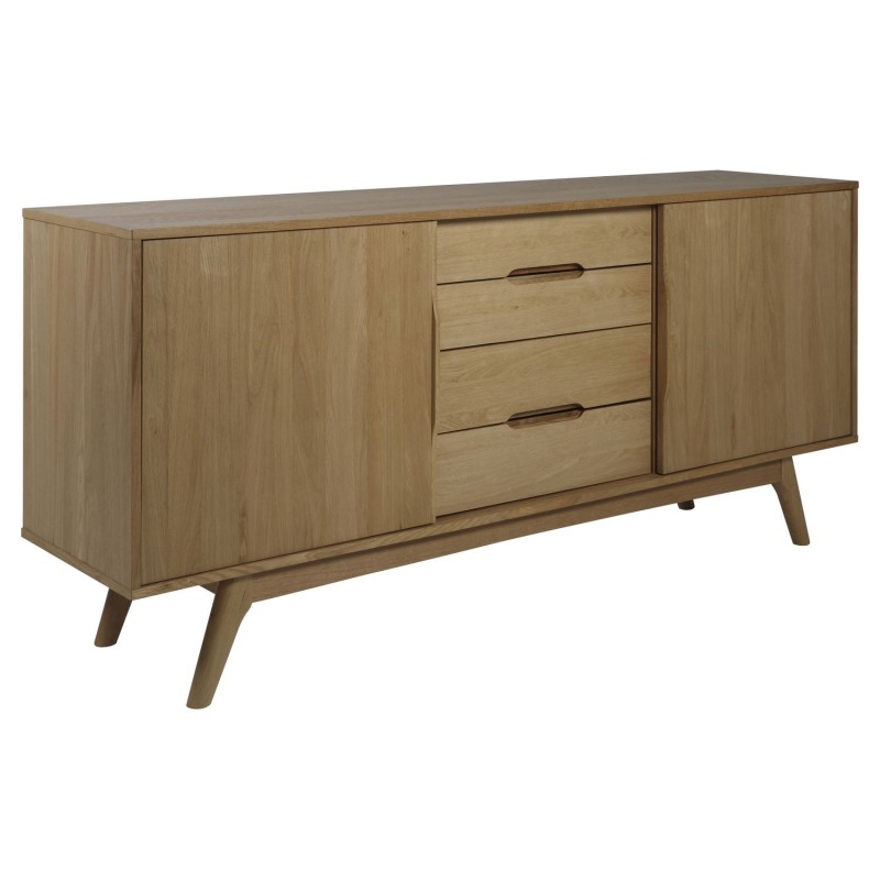 Buffet Martie en panneaux de particules avec 4 tiroirs et 2 portes - Beige Buffet Martie en panneaux de particules avec 4 tiroirs et 2 portes - Beige