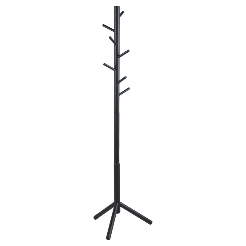 Porte manteau Briman à 7 accroches en bois d'Hévéa - Noir