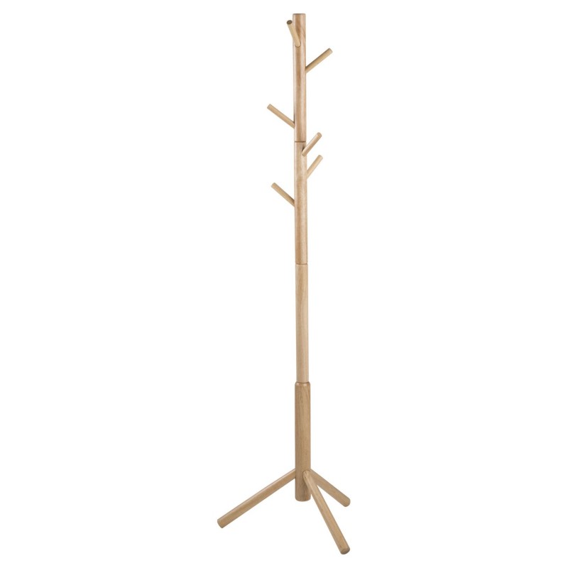 Porte manteau Briman à 7 accroches en bois d'Hévéa - Beige Porte manteau Briman à 7 accroches en bois d'Hévéa - Beige