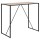 Table de bar haute Sireine en MDF et métal pour 4 à 6 personnes - Beige et noir